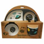 Παιδικό σετ φαγητού από ίνες μπαμπού 5τμχ Bamboo fibre OEM tapandaola.gr